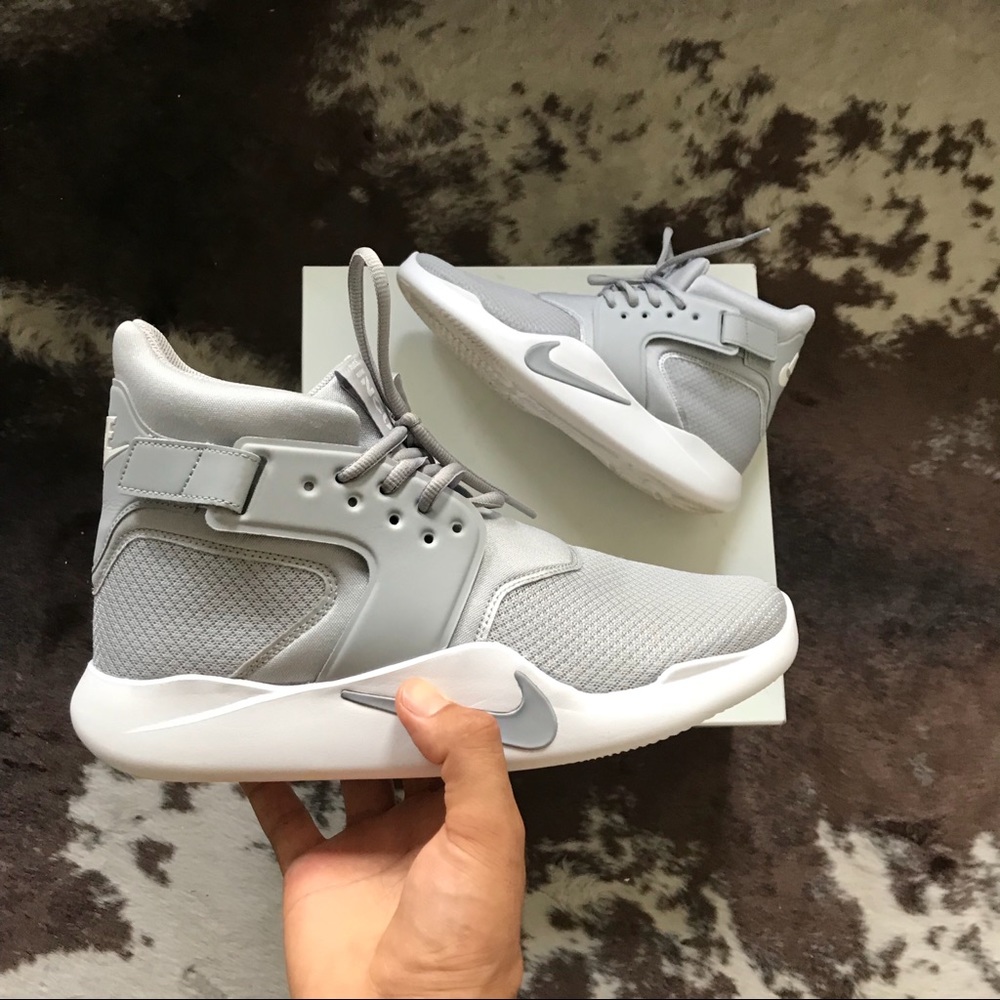 Gray Nike Incursion High Tops